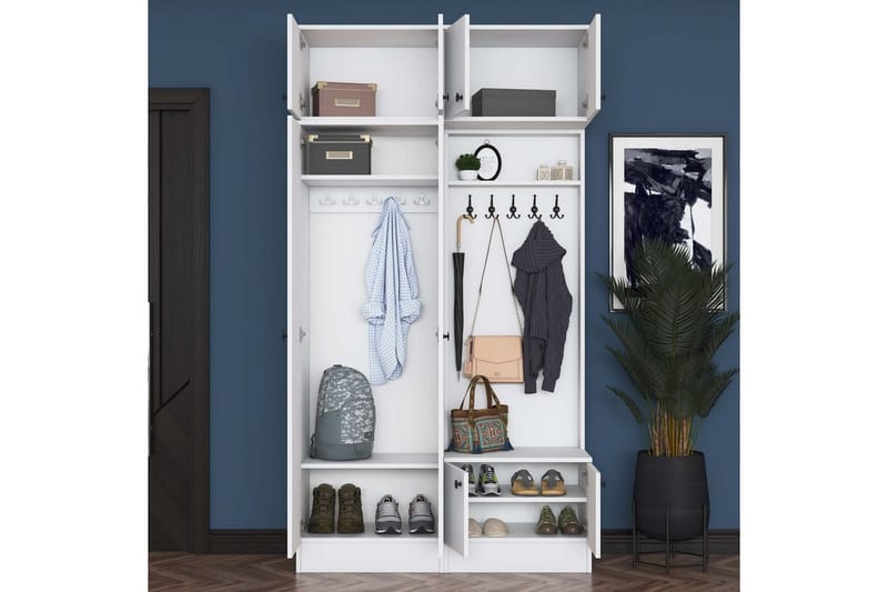 Quorra Hallmöbelset - Vit - Möbler - Hallmöbler - Möbelset för hall & entre