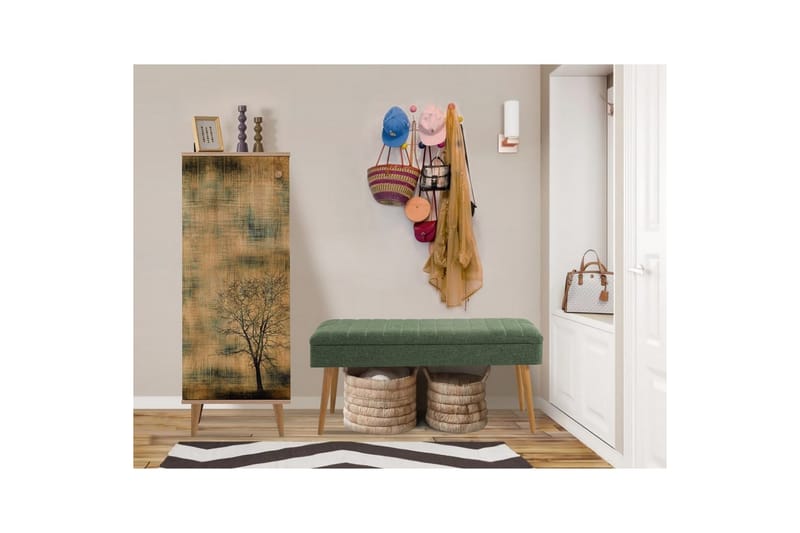 Tekel Hallmöbelset - Grön - Möbler - Hallmöbler - Möbelset för hall & entre