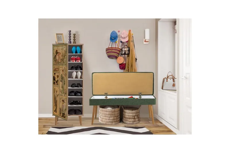 Tekel Hallmöbelset - Grön - Möbler - Hallmöbler - Möbelset för hall & entre