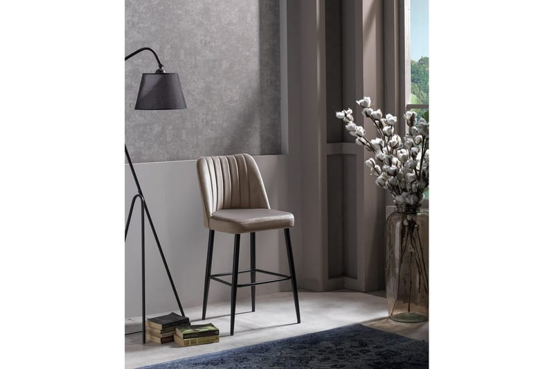 Huddy Bargrupp 49 cm - Cappuccino/Svart - Möbler - Stolar & fåtöljer - Barstol & barpall