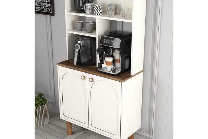 Kaffebarskåp Två Gräddfärgad / Ek - Gräddfärgad / Ek - Möbler - Bord & matgrupper