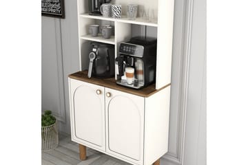 Kaffebarskåp Två Gräddfärgad / Ek - Gräddfärgad / Ek - Möbler - Bord & matgrupper