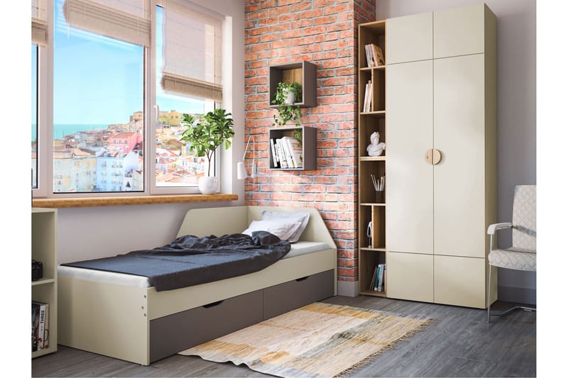Adolfo Möbelset För Sovrum - Beige/Grå - Möbler - Möbelset - Möbelset för sovrum