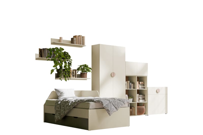 Adolfo Möbelset För Sovrum - Beige/Grå - Möbler - Möbelset - Möbelset för sovrum