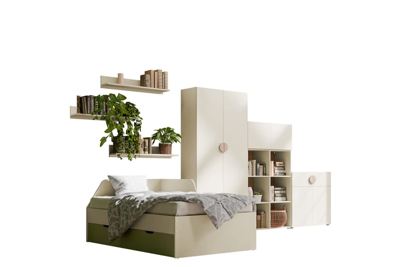 Adolfo Möbelset För Sovrum - Beige/Grön - M�öbler - Möbelset - Möbelset för sovrum