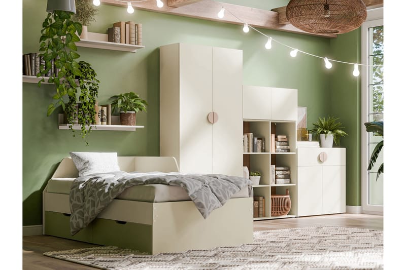 Adolfo Möbelset För Sovrum - Beige/Grön - Möbler - Möbelset - Möbelset för sovrum
