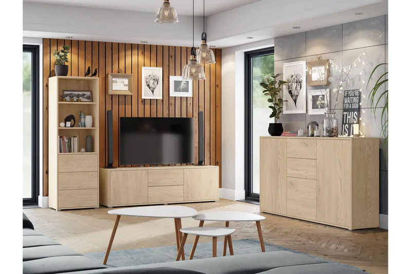 Agawal Möbelset För Vardagsrum - Brun - Möbler - Möbelset - Möbelset för vardagsrum