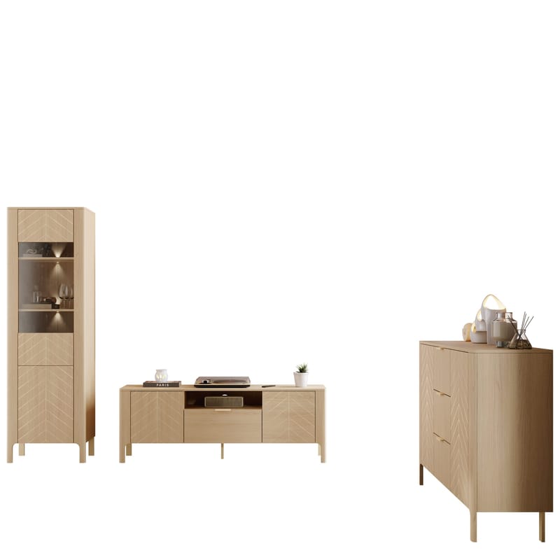 Aggarwal Möbelset för Vardagsrum med Belysning, undefined