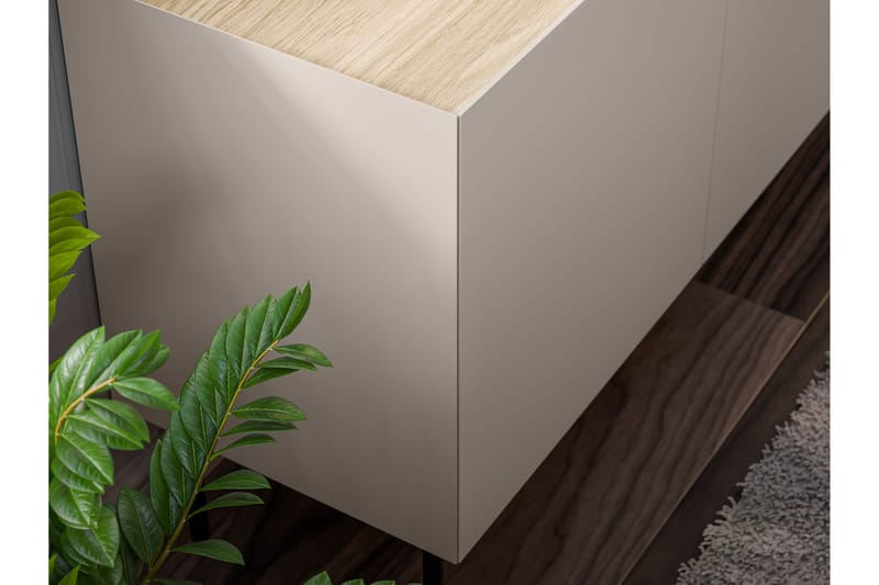 Akie Möbelset För Vardagsrum - Beige - Möbler - Möbelset - Möbelset för vardagsrum