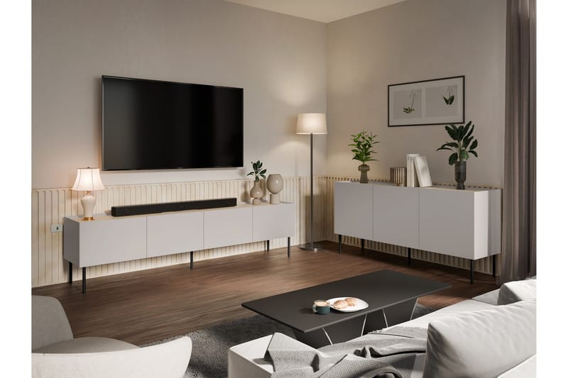 Akie Möbelset För Vardagsrum - Beige - Möbler - Möbelset - Möbelset för vardagsrum