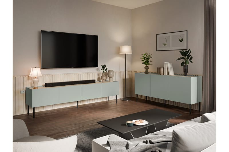 Akie Möbelset För Vardagsrum - Grön - Möbler - Möbelset - Möbelset för vardagsrum