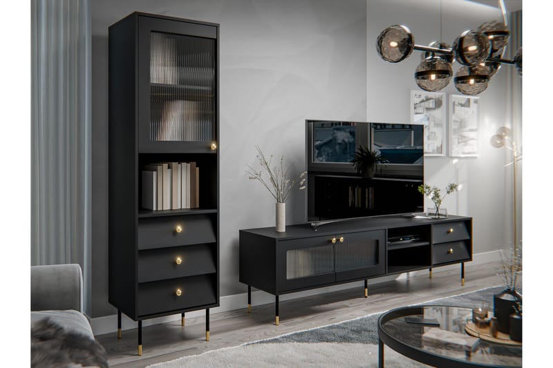 Akilesh Möbelset För Vardagsrum - Svart - Möbler - Möbelset - Möbelset för vardagsrum
