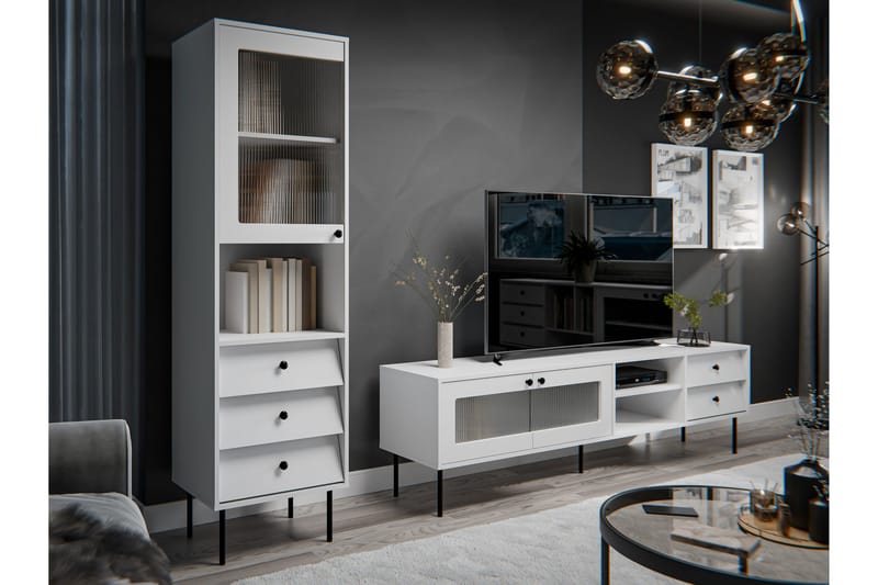 Akilesh Möbelset För Vardagsrum - Vit - Möbler - Möbelset - Möbelset för vardagsrum