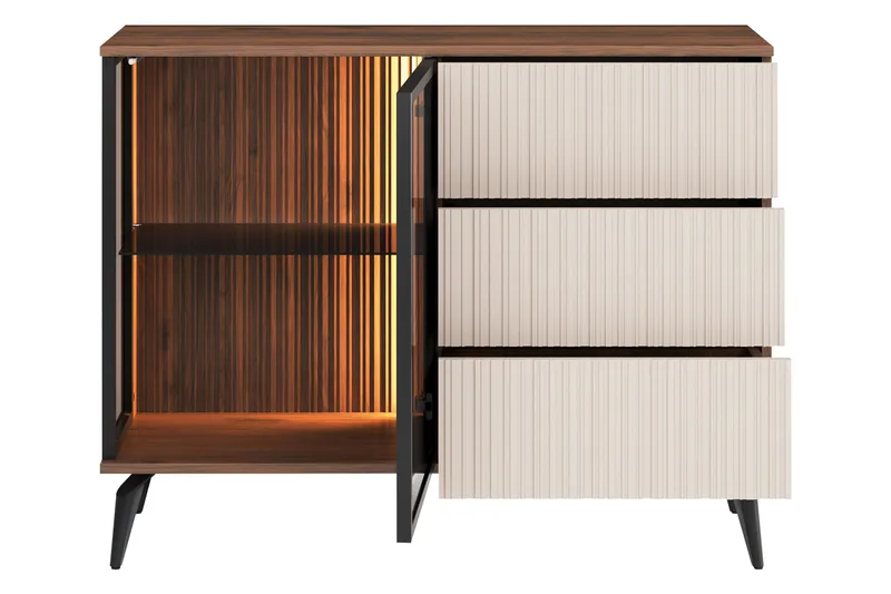 Akinari Möbelset För Vardagsrum - Natur/Beige - Möbler - Möbelset - Möbelset för vardagsrum