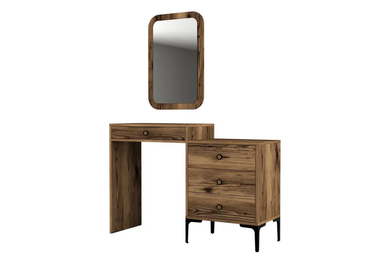 Ameias Möbelset För Sovrum Brun - Hanah Home - Möbler - Möbelset - Möbelset för sovrum