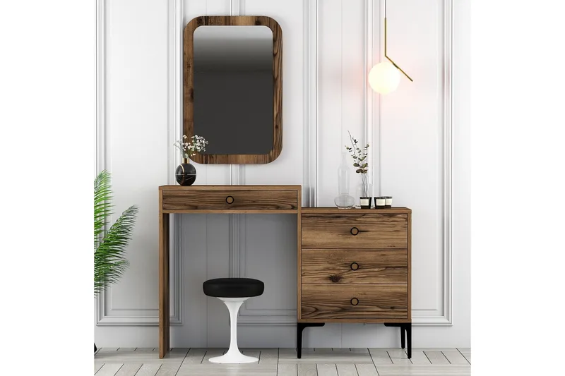 Ameias Möbelset För Sovrum Brun - Hanah Home - Möbler - Möbelset - Möbelset för sovrum