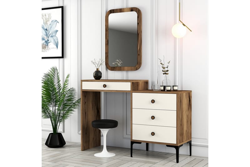 Ameias Möbelset För Sovrum Brun/Beige - Hanah Home - Möbelset för sovrum