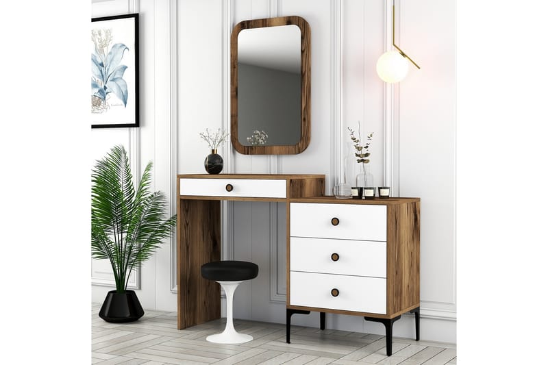 Ameias Möbelset För Sovrum Brun/Vit - Hanah Home - Möbler - Möbelset - Möbelset för sovrum