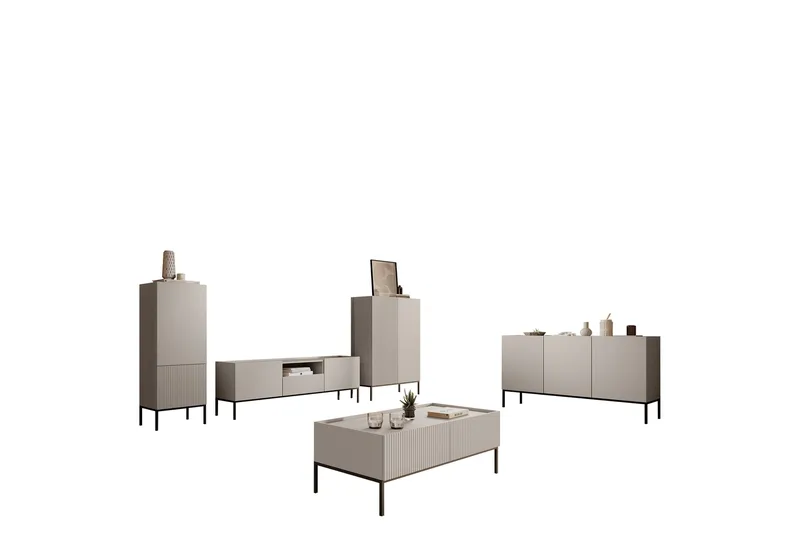 Amelus Möbelset För Vardagsrum - Cashmere - Möbler - Möbelset - Möbelset för vardagsrum