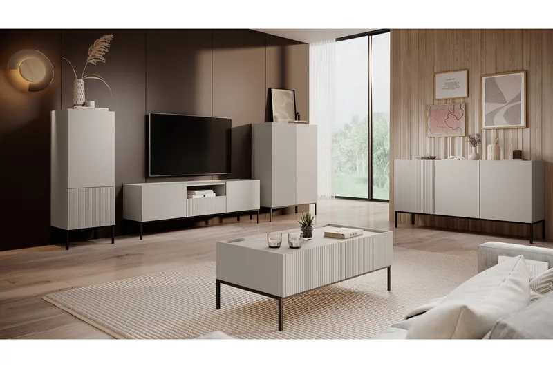 Amelus Möbelset För Vardagsrum - Cashmere - Möbler - Möbelset - Möbelset för vardagsrum