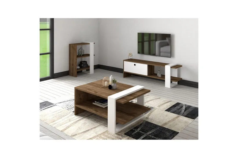 Astren Möbelset För Vardagsrum - Brun - Möbler - Möbelset - Möbelset för vardagsrum