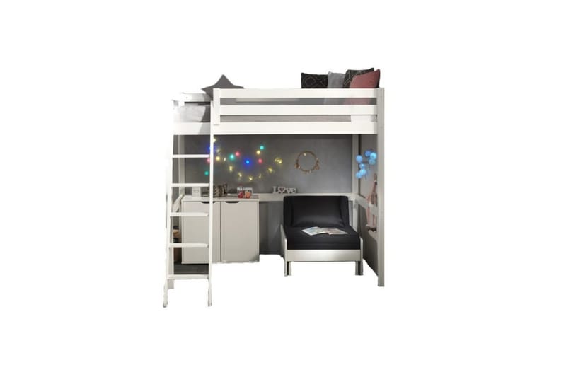Bäddsoffa och byrå Pino Mezzanine 2-dörrar 140 x 200 cm - 140 x 200 cm - Möbler - Möbelset - Möbelset för sovrum