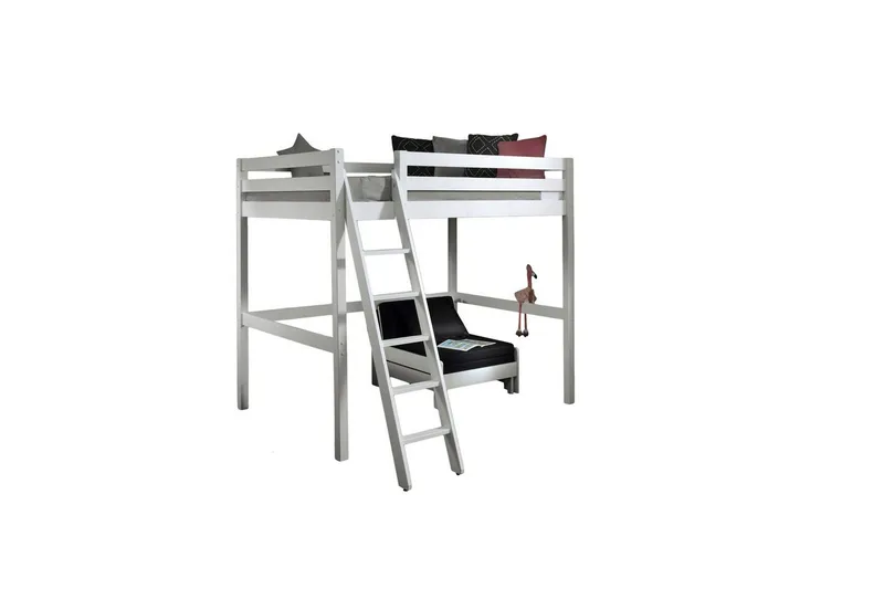 Bäddsoffa Pino Mezzanine Vit, 140 x 200 cm, Vit, 140 x 200 cm