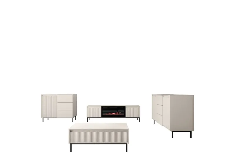 Bjurholm Möbelset För Vardagsrum - Beige - Möbler - Möbelset - Möbelset för vardagsrum