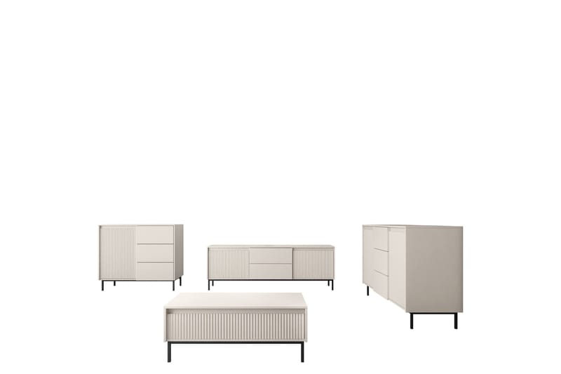 Bjurholm Möbelset För Vardagsrum, Beige