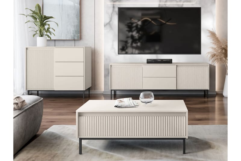 Bjurholm Möbelset För Vardagsrum - Beige - Möbler - Möbelset - Möbelset för vardagsrum