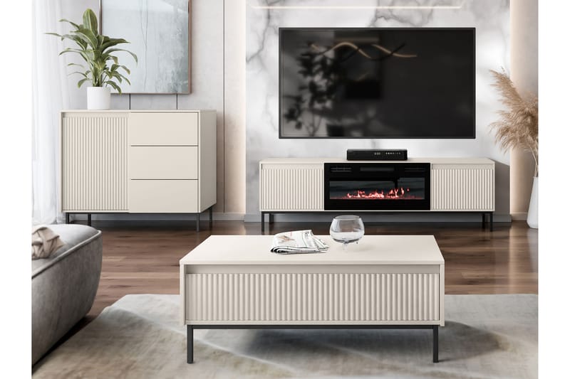 Bjurholm Möbelset För Vardagsrum - Beige - Möbler - Möbelset - Möbelset för vardagsrum