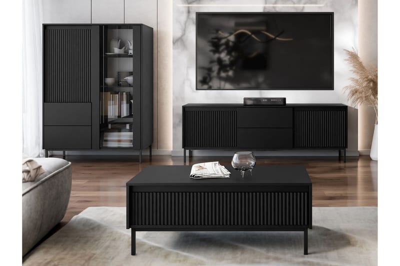 Bjurholm Möbelset För Vardagsrum - Svart - Möbler - Möbelset - Möbelset för vardagsrum