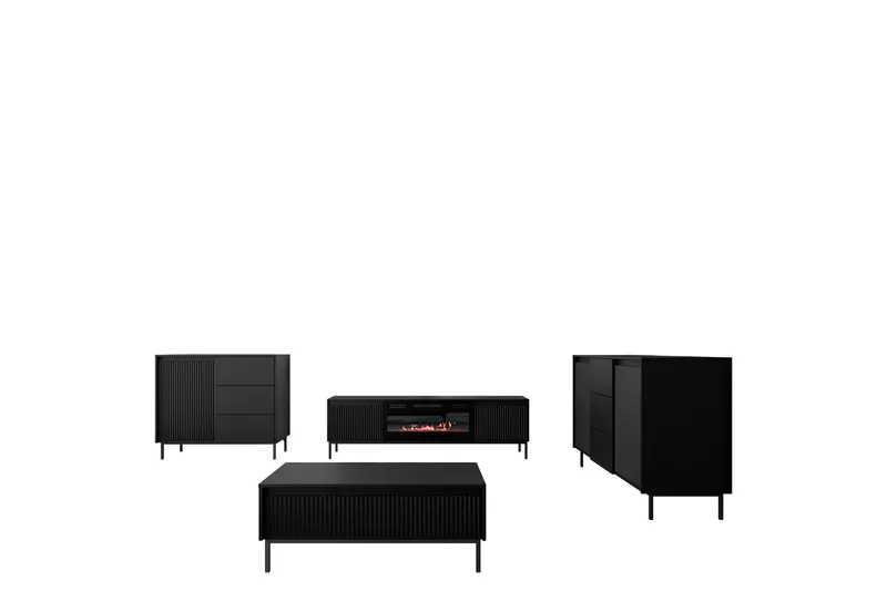 Bjurholm Möbelset För Vardagsrum, Vit