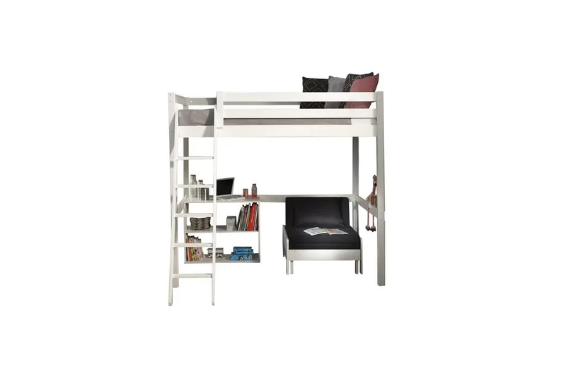 Bokhylla och Bäddsoffa Pino Mezzanine 140 x 200 cm, 140 x 200 cm