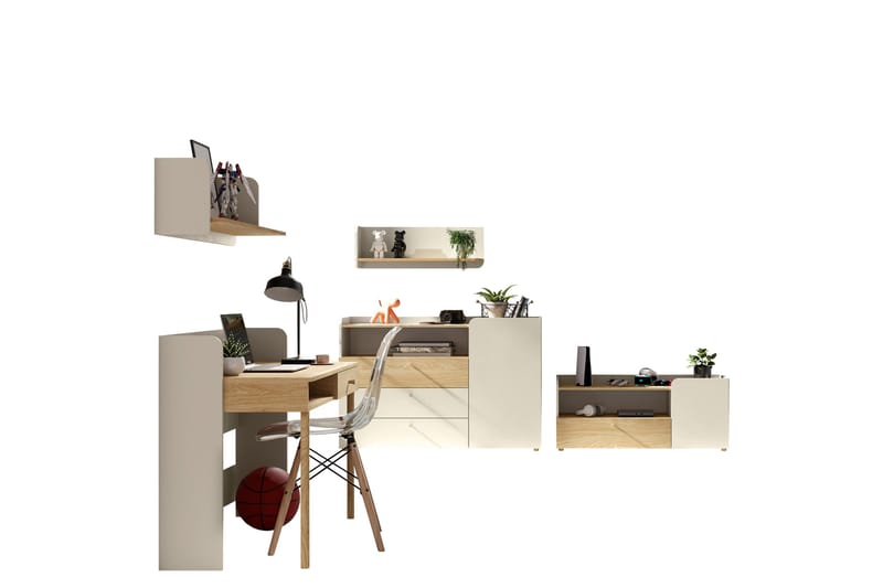 Buhan Möbelset För Sovrum - Beige/Brun - Möbler - Möbelset - Möbelset för sovrum