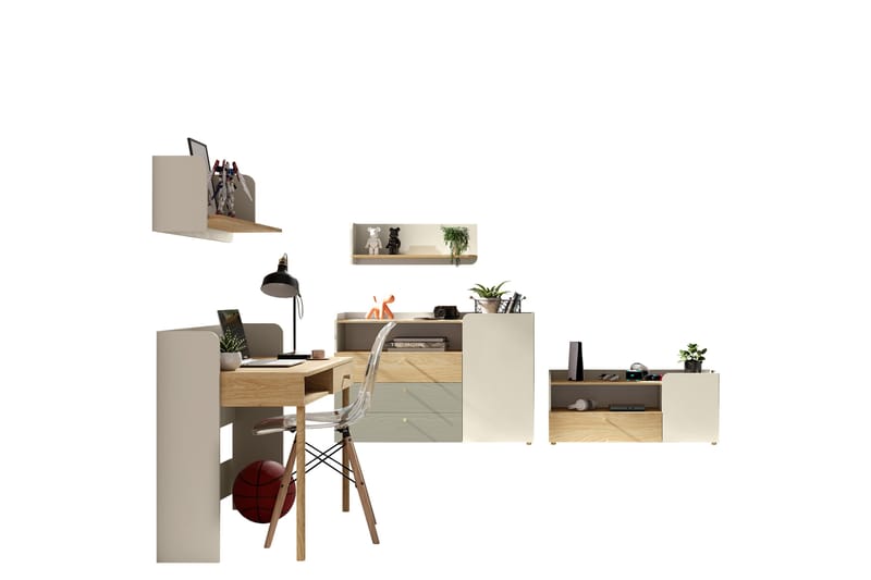 Buhan Möbelset För Sovrum - Beige/Brun - Möbler - Möbelset - Möbelset för sovrum