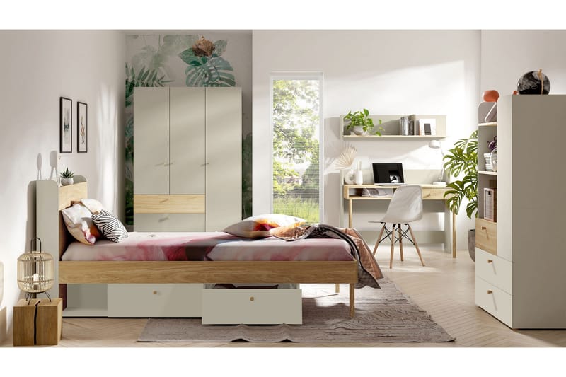 Buhan Möbelset För Sovrum - Beige/Brun - Möbler - Möbelset - Möbelset för sovrum