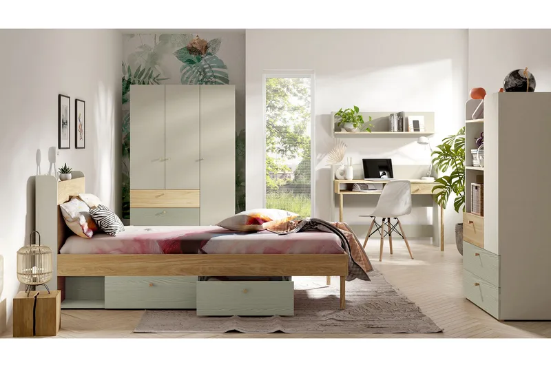 Buhan Möbelset För Sovrum - Beige/Brun - Möbler - Möbelset - Möbelset för sovrum