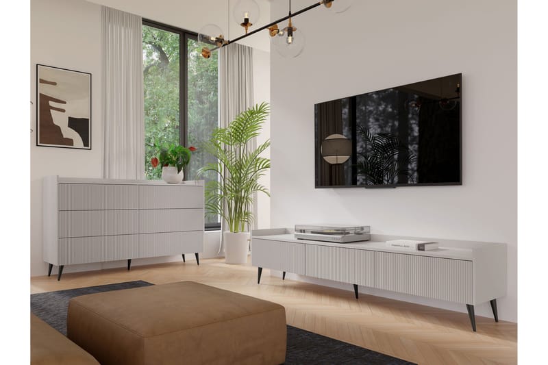 Chiku Möbelset För Vardagsrum - Beige - Möbler - Möbelset - Möbelset för vardagsrum