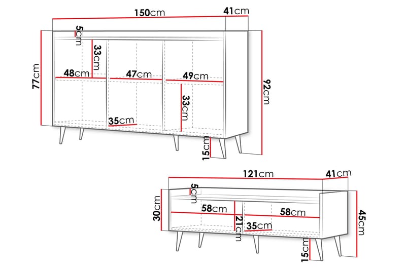 Chiku Möbelset För Vardagsrum - Beige - Möbler - Möbelset - Möbelset för vardagsrum