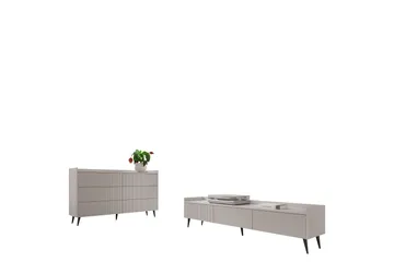 Chiku Möbelset För Vardagsrum - Beige - Möbler - Möbelset - Möbelset för vardagsrum