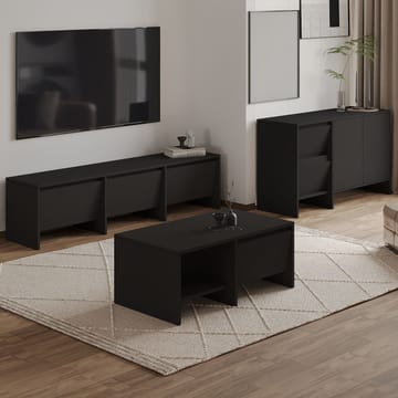 Crala Vardagsrumsmöbelset 160x40x35 cm - Svart - Möbler - Möbelset - Möbelset för vardagsrum