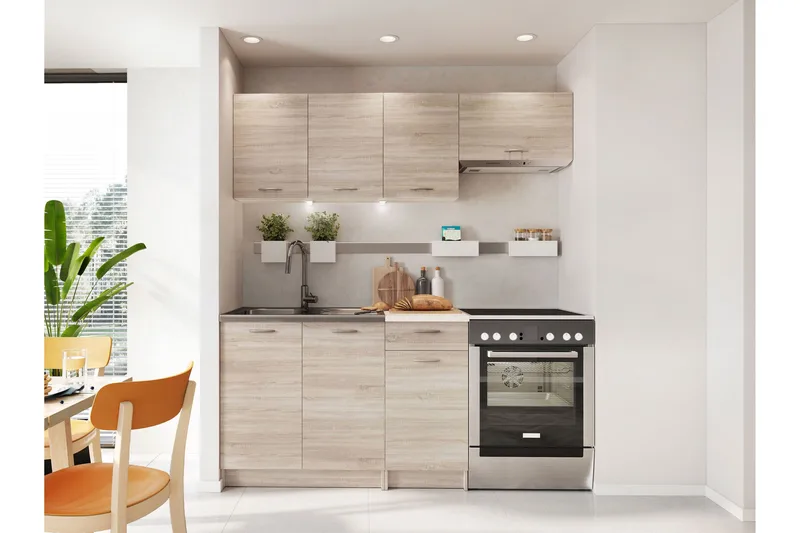 Crawley Möbelset För Kök & Matplats - Beige - Möbler - Möbelset - Möbelset för kök & matplats