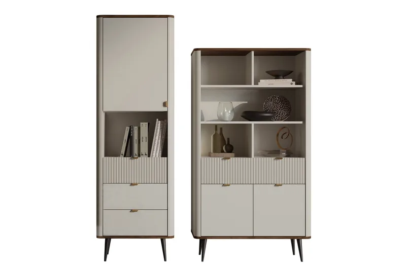 Cucina Möbelset För Vardagsrum - Beige/Brun - Möbler - Möbelset - Möbelset för vardagsrum