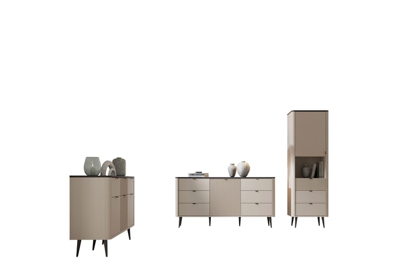Cucina Möbelset För Vardagsrum - Grå - Möbler - Möbelset - Möbelset för vardagsrum
