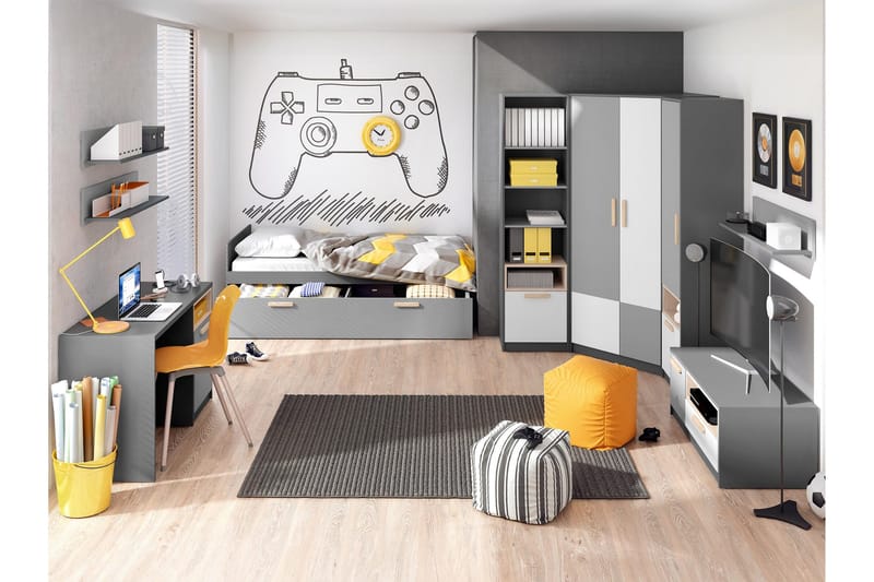 Dekona Möbelset För Sovrum - Grå/Vit - Möbler - Möbelset - Möbelset för sovrum