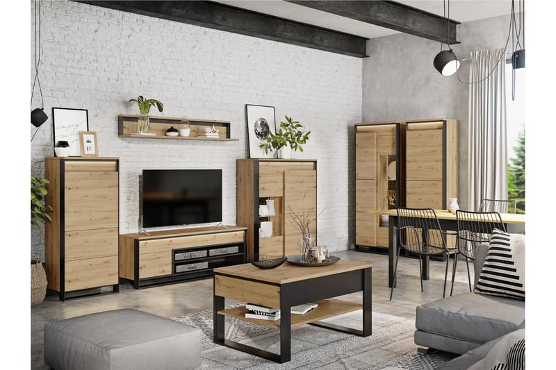 Dorana Möbelset För Vardagsrum - Beige - Möbler - Möbelset - Möbelset för vardagsrum