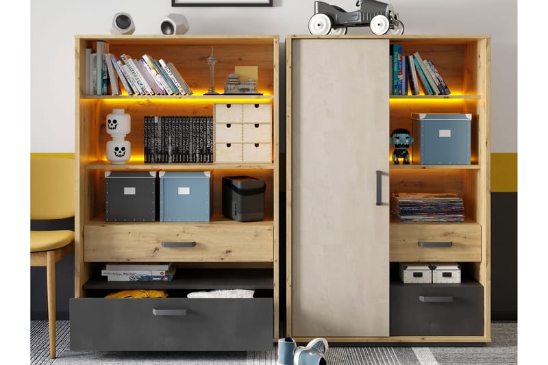 Drifts Möbelset För Vardagsrum - Grå - Möbler - Möbelset - Möbelset för vardagsrum