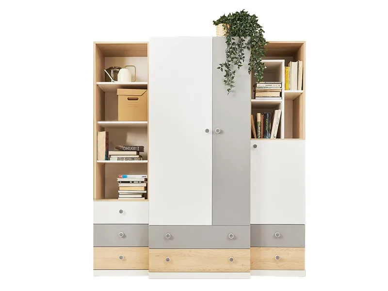 Elvaren Möbelset Garderob och Bokhylla, undefined