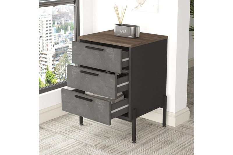 Enor Möbelset För Kontor - Silver/Antracit - Möbler - Möbelset - Möbelset för kontor